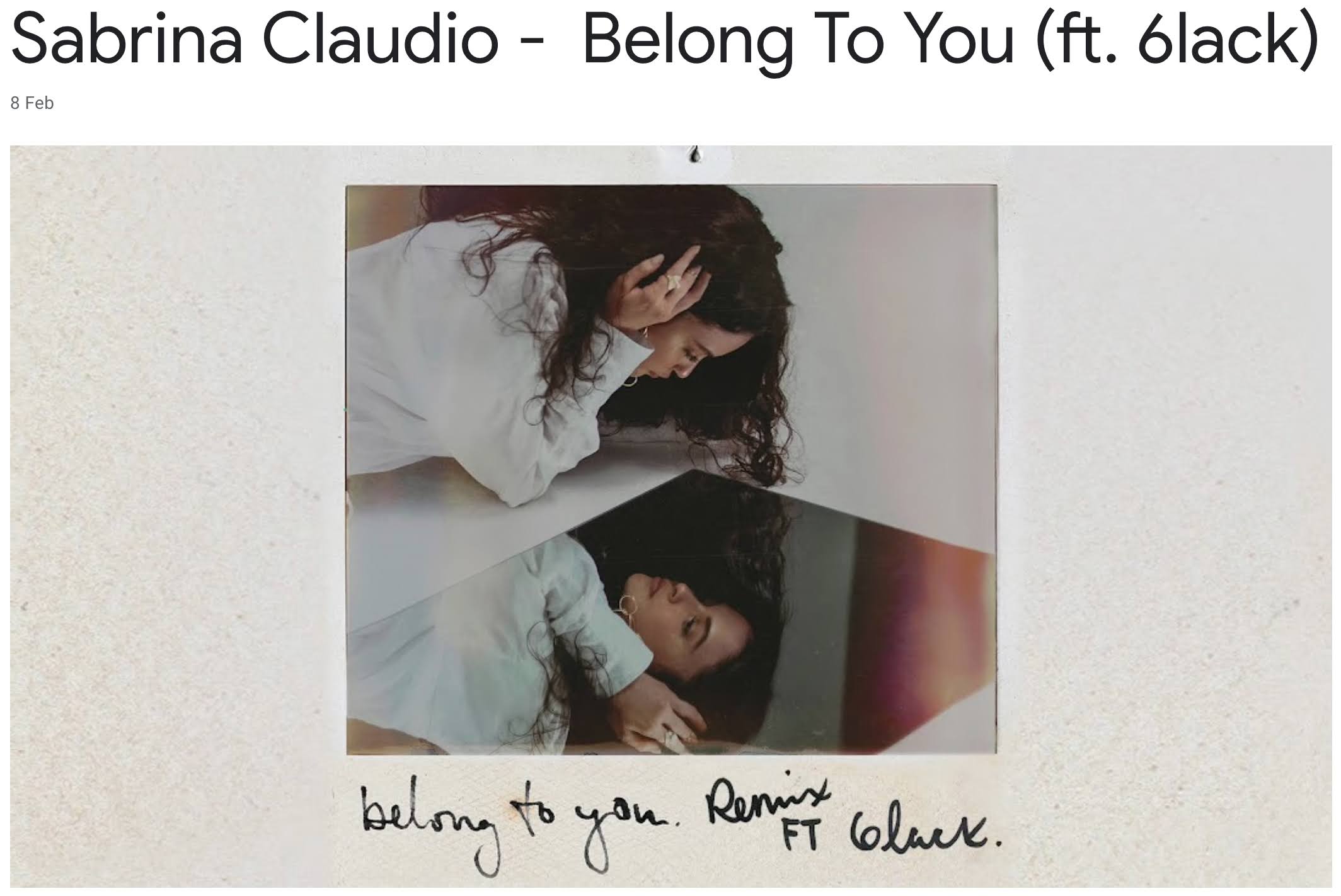 Belong To You