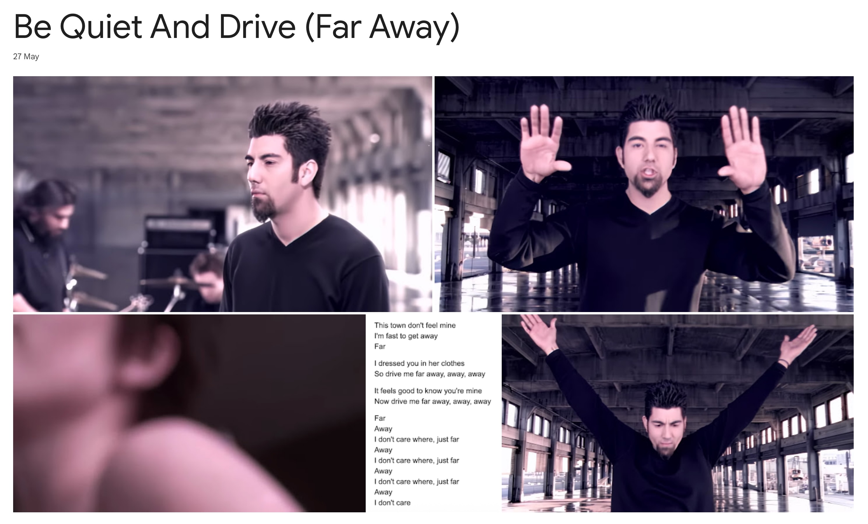 Be Quiet And Drive Far Away