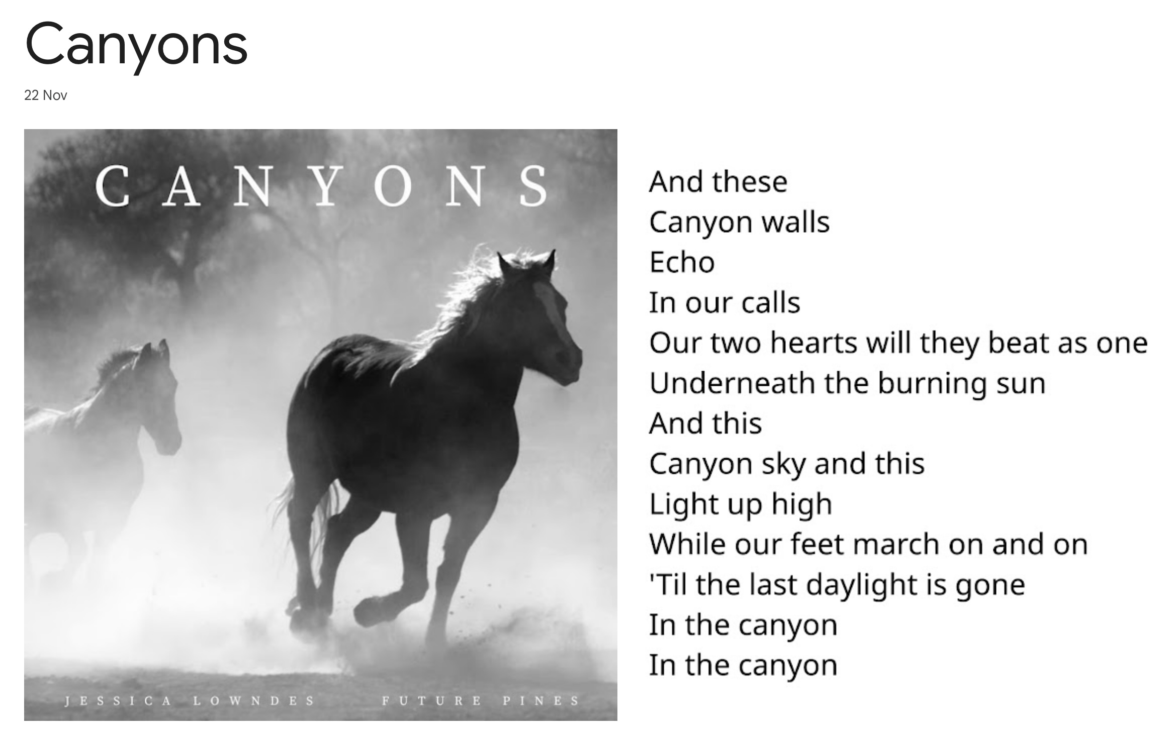 Canyons