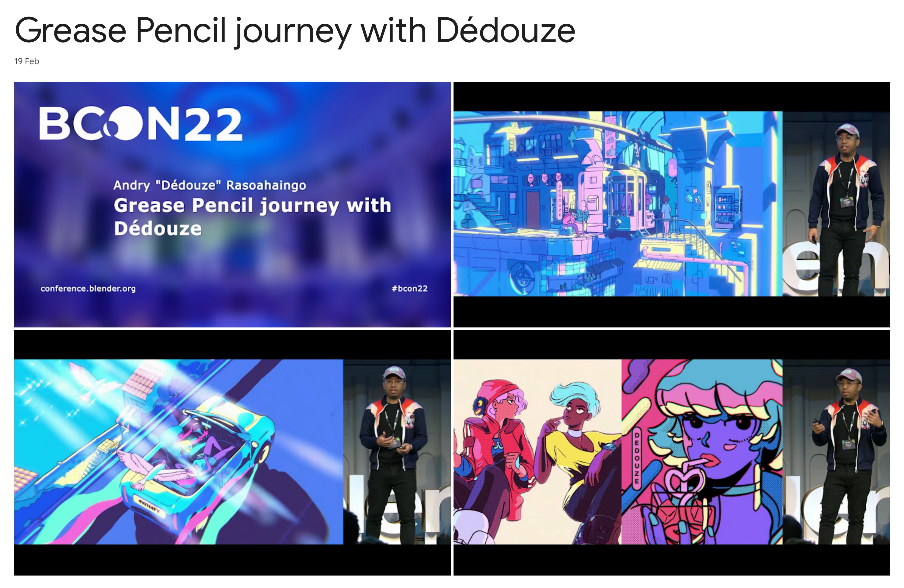 Grease Pencil journey with Dedouze