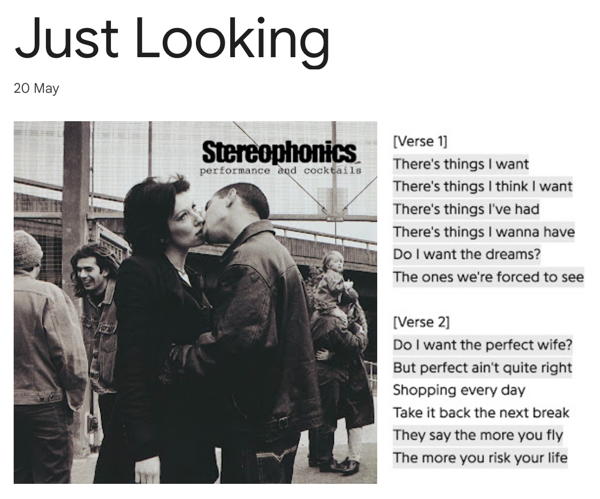 Just Looking