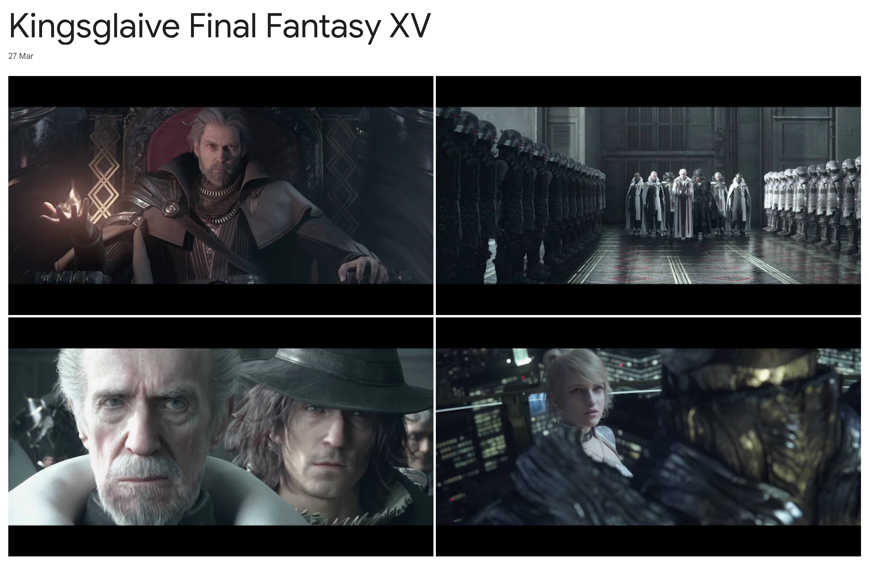 Kingsglaive Final Fantasy XV