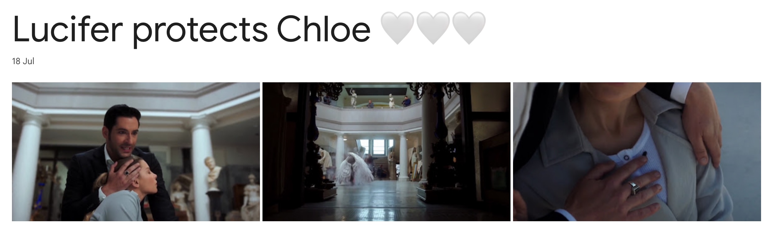 Lucifer protects Chloe