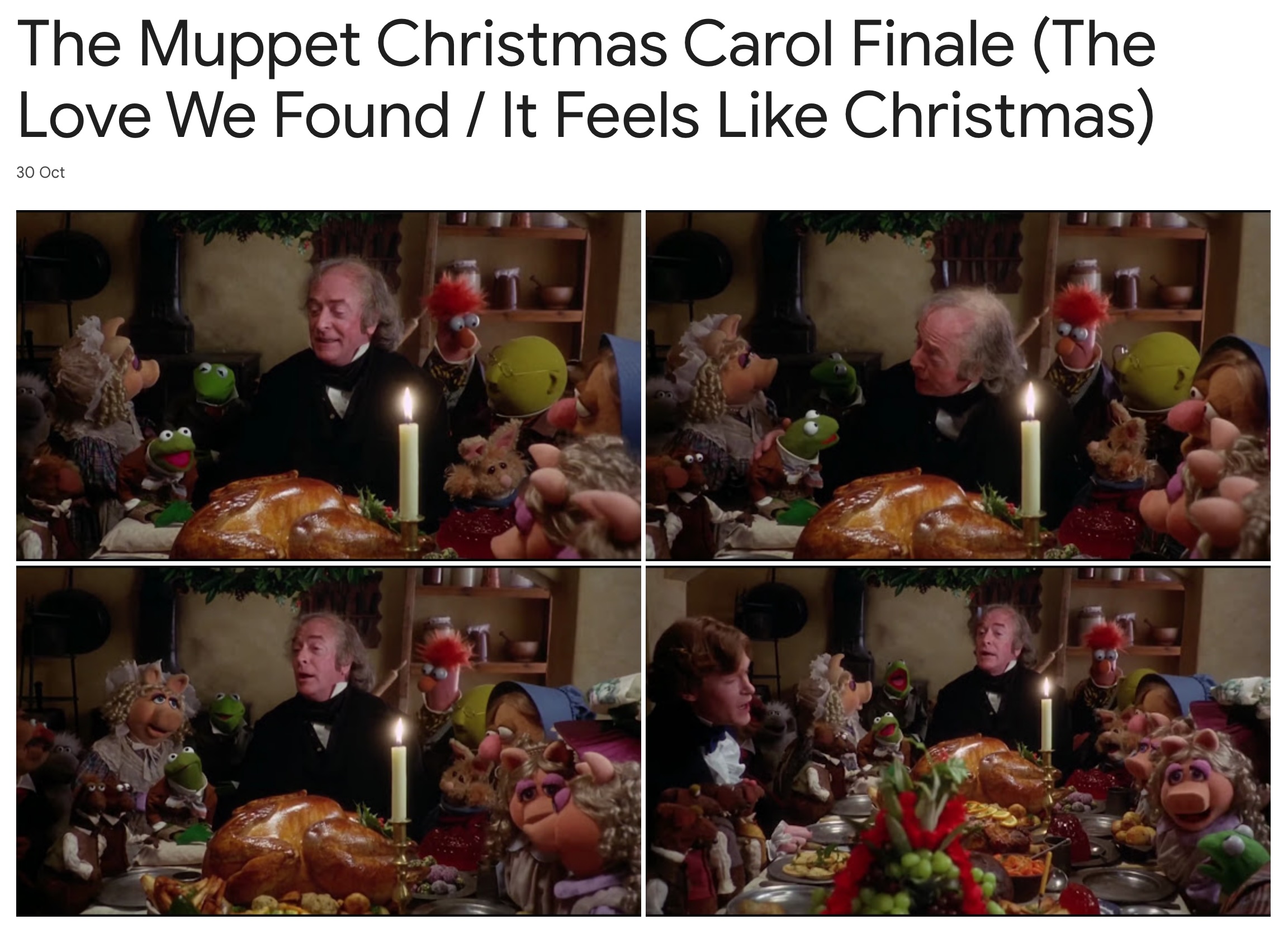 The Muppet Christmas Carol Finale The Love We Found It Feels Like Christmas