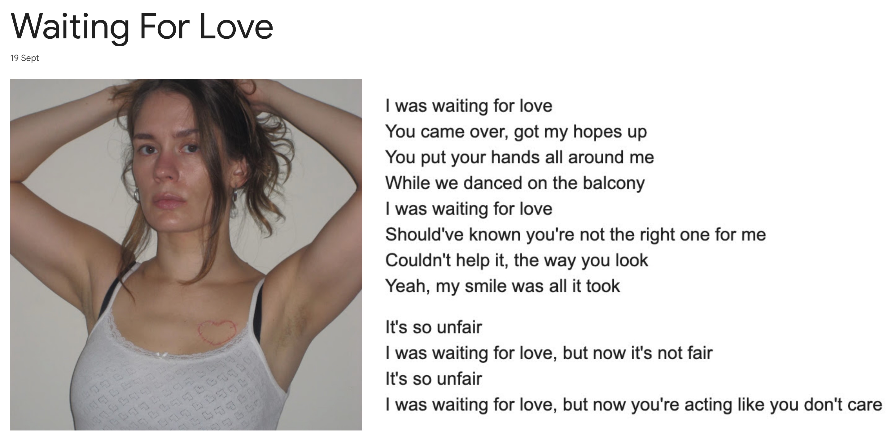 Waiting For Love