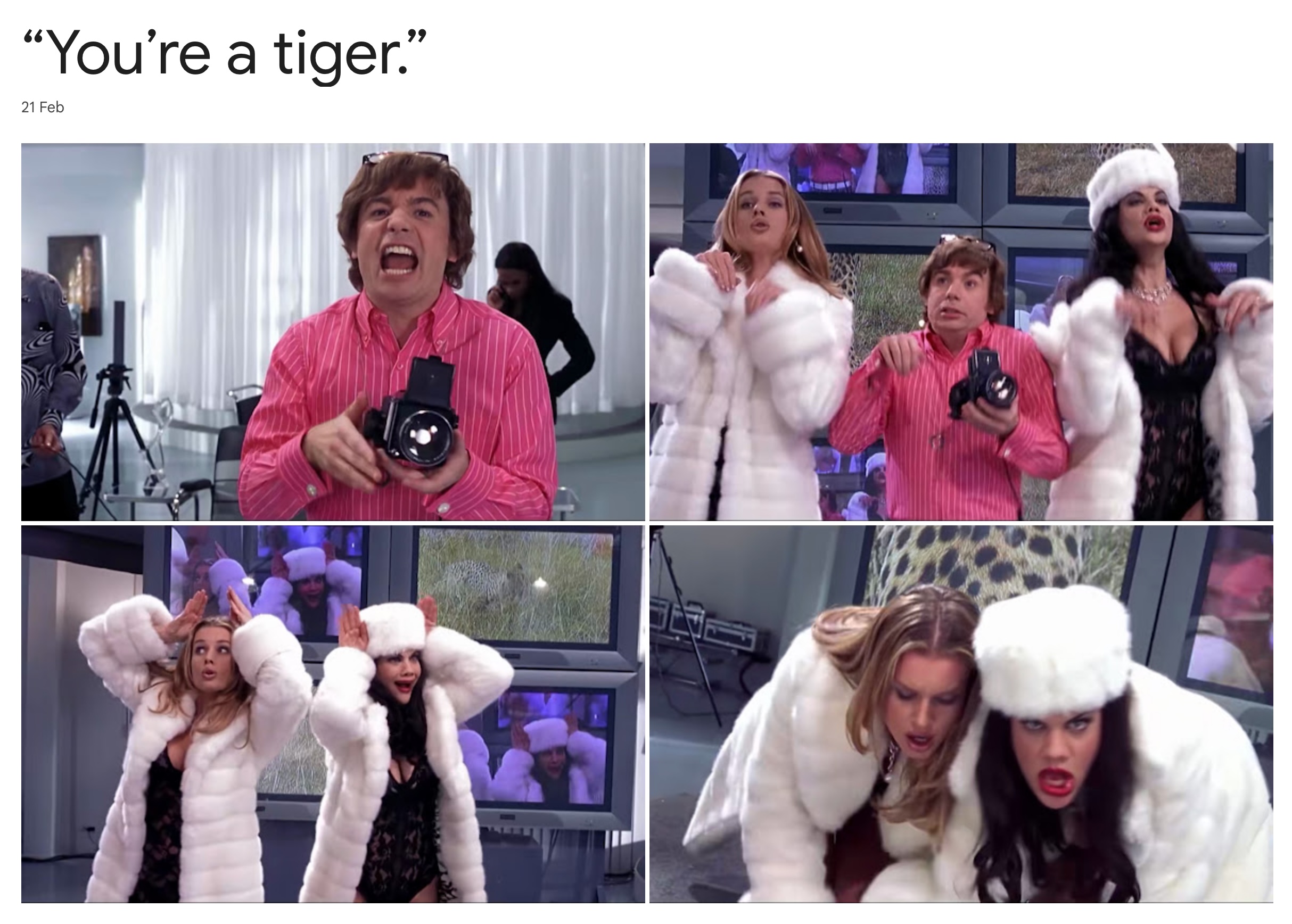 You’re a tiger